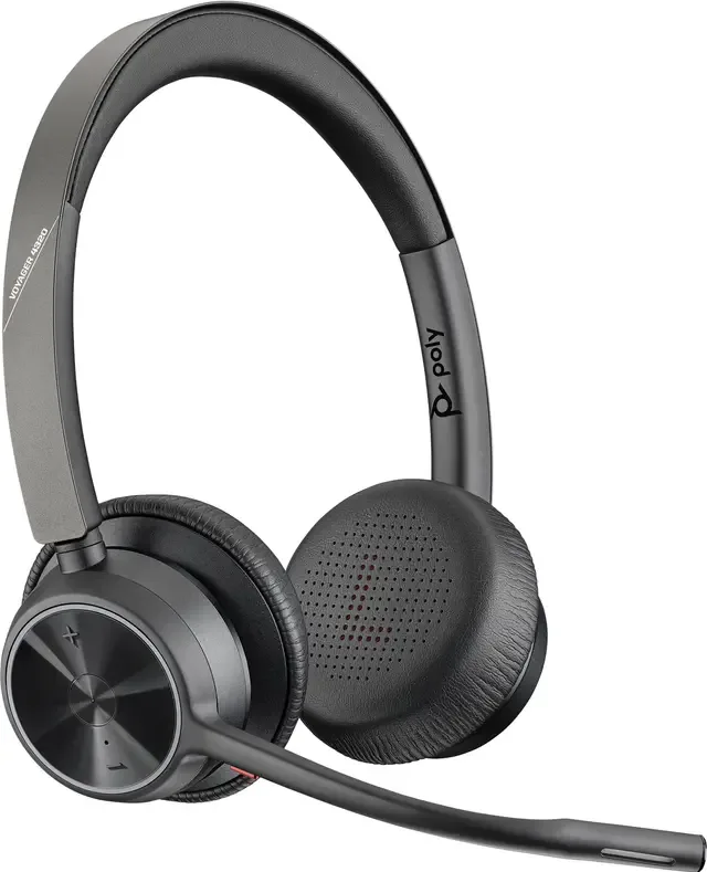 POLY V4320M Voyager Teams trådlöst stereoheadset