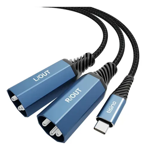 Tisino USB C till dubbel XLR hane ljudkabel