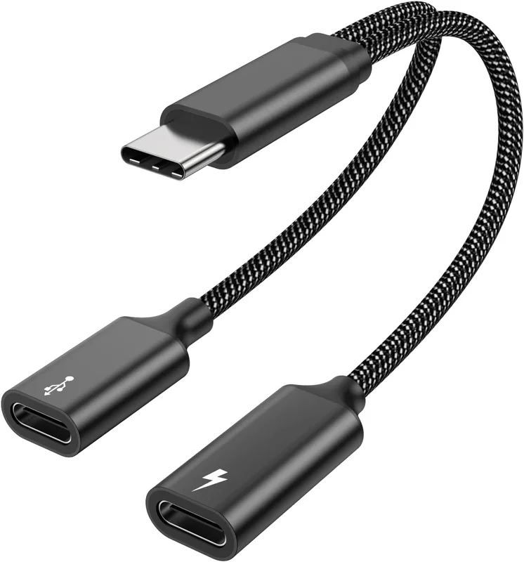 ANDAPA USB-C till Dual 6,35 mm kabel