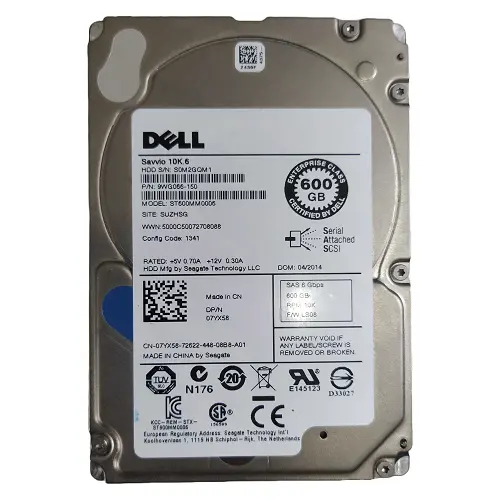 600GB 2.5In 10K RPM 6GB SAS Spare