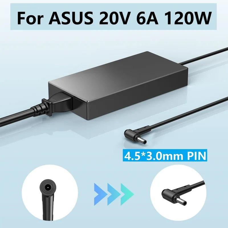 20V 6A 120W Laptop Laddare Nätdel Kompatibel med Asus