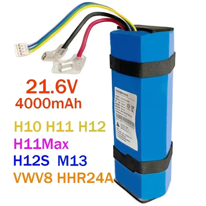 21,6V 4000mAh Batteri，kompatibelt For Dream，H10 H11 H12 H11MAX M13 H12S VWV8 HHR24A Uppladdningsbart Batteri For Golvskrubber