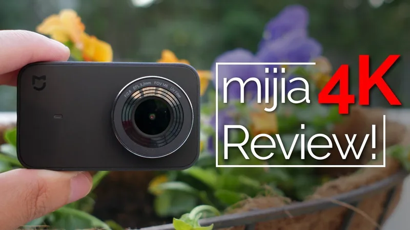 Xiaomi Mijia Mini 4k action- och videokamera sportkamera 30 fps 145 vinkel 2,4 tum HD-skärm Bluetooth WiFi med Smart Mi Home App Support