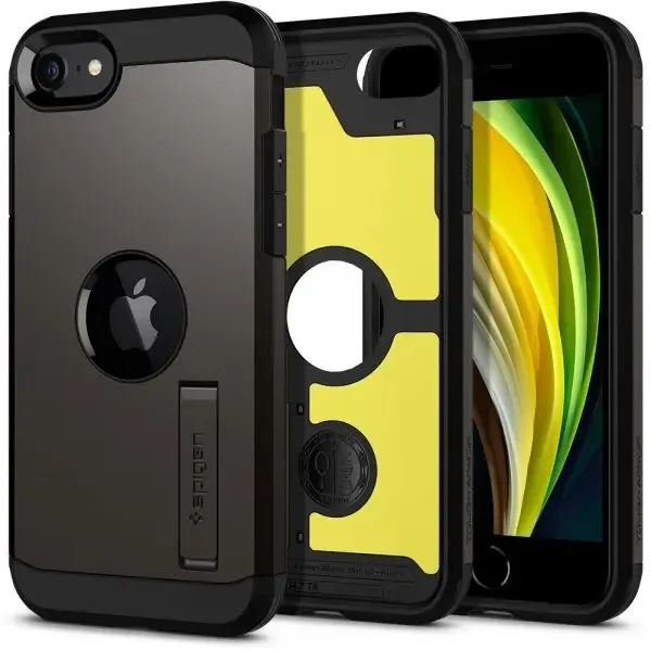 Spigen iPhone 7/8/SE Skal Tough Armor Gunmetal
