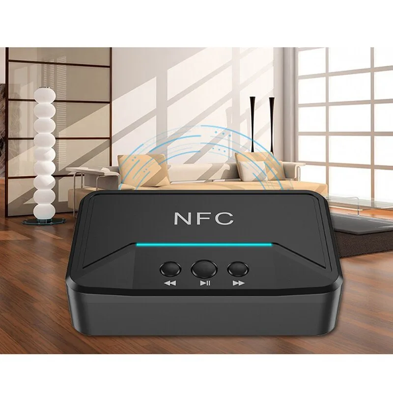 NÖRDIC Bluetooth Mottagare 5.3 RCA 3.5mm AUX med NFC MicroSD Kort USB Minne