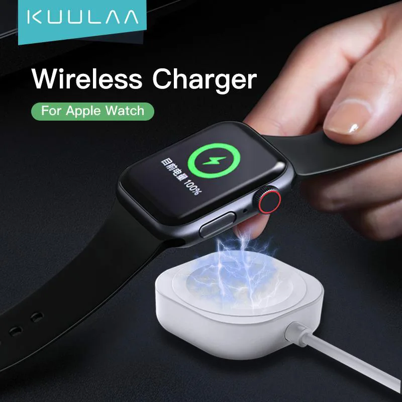 Trådlös USB-Laddare Magnetisk Bärbar för IWatch 1 Till 7-serien Trådlös Laddare