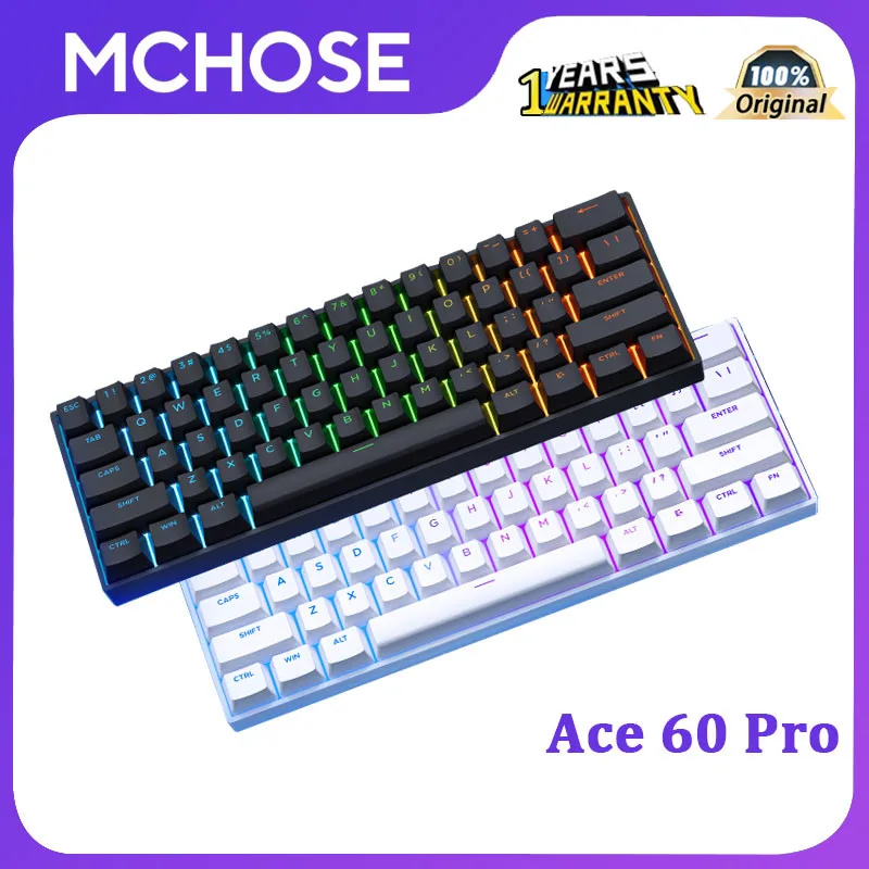 MCHOSE Ace60 Pro Nordic-ISO HE tangentbord