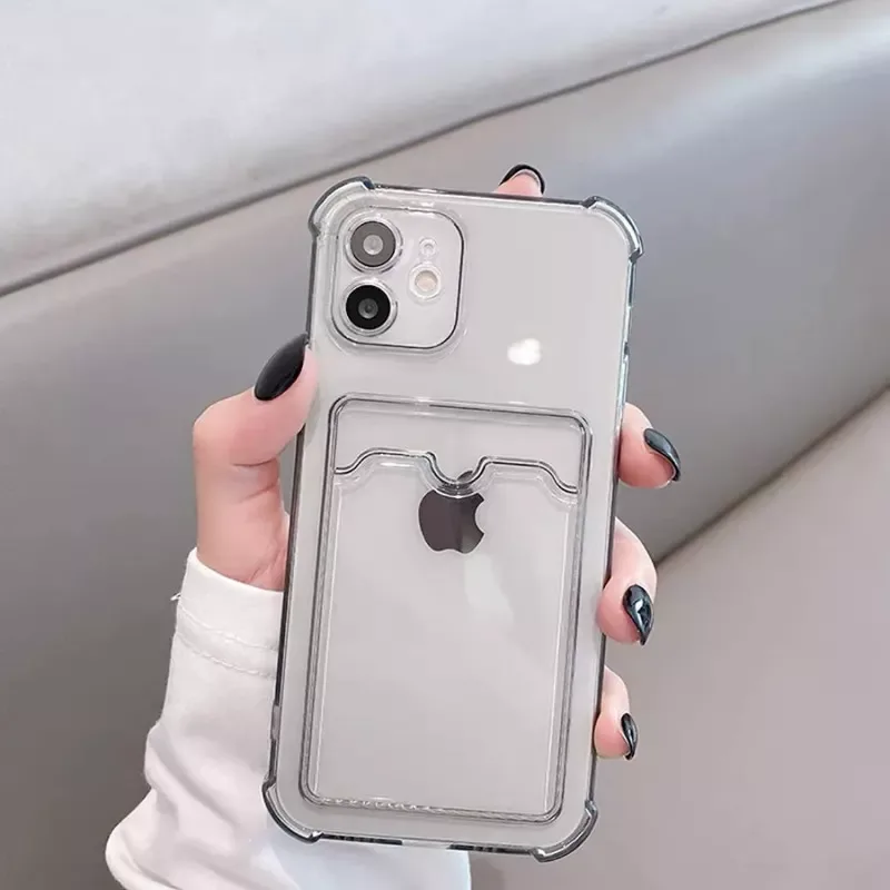 INF Mobilfodral med Sidofack Transparent iPhone 11