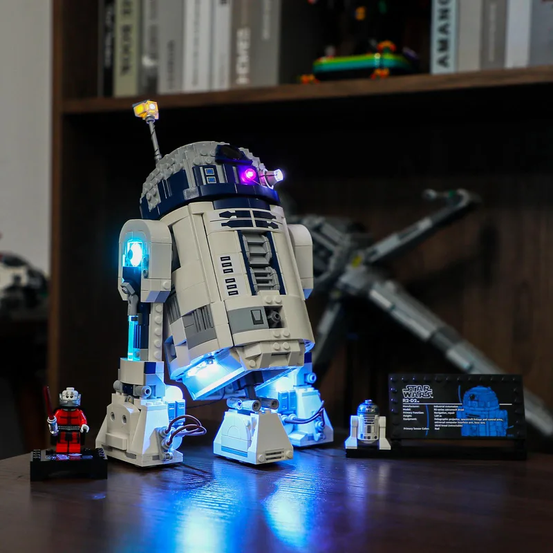 BRIKSMAX LED-belysningskit för Lego-75379 R2-D2 – kompatibel med Lego Star Wars byggsats – inkluderar inte Lego-set
