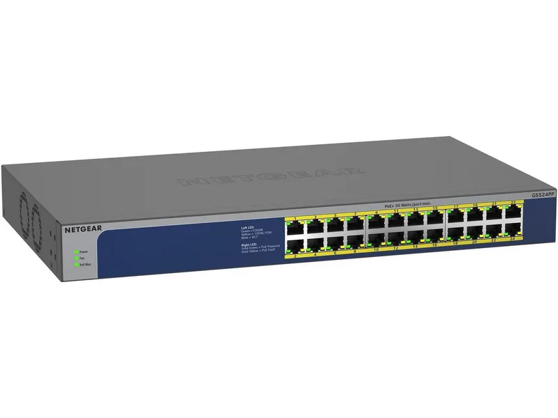 Netgear GS524PP Unmanaged Gigabit Switch PoE 300W