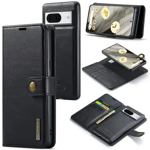 DG Ming Google Pixel 8a 2-i-1 Magnet Plånboksfodral