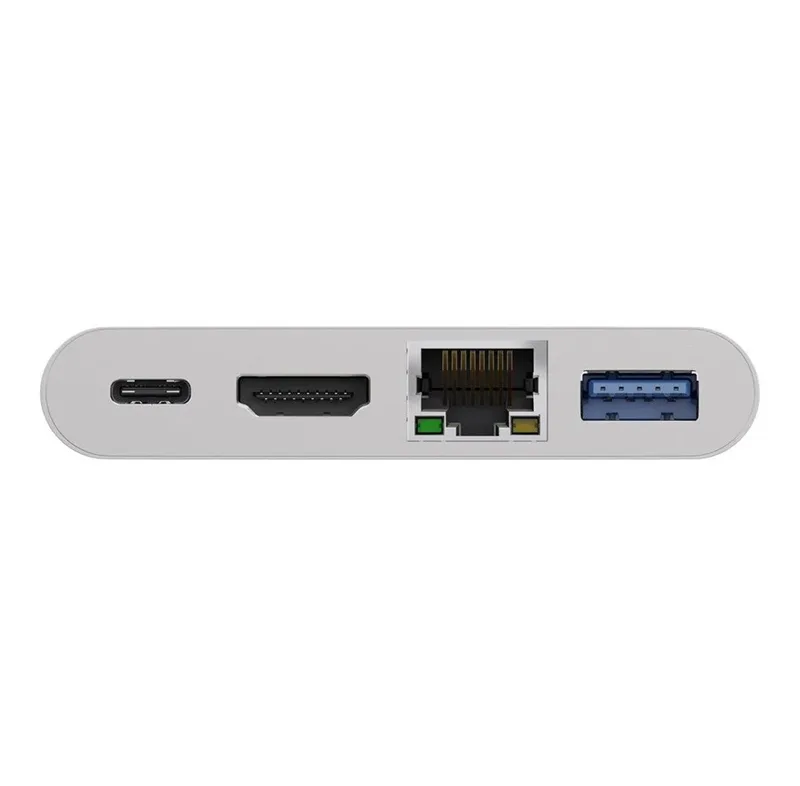 goobay USB-C™-multiportadapter till HDMI™ och Ethernet