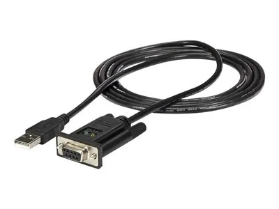 StarTech.com 2 m seriell USB- till nollmodems kabeladapter