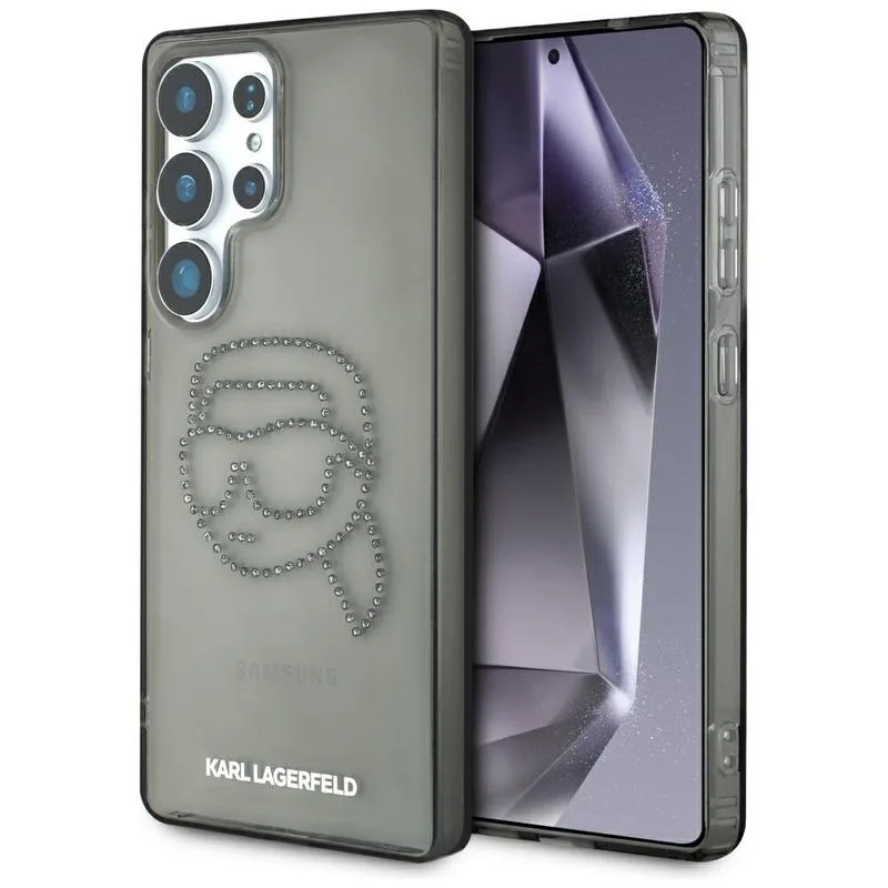 Karl Lagerfeld Mobilskal till Galaxy S25 Rhinestones Karl Head Logo