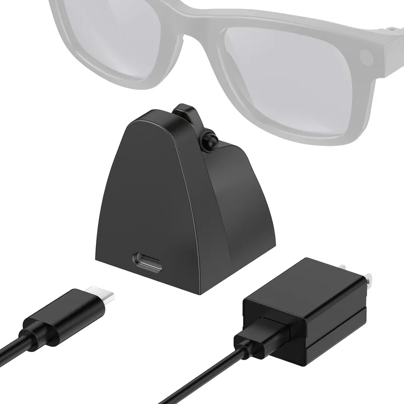 GOTOTOP Precise Fit Laddningsdocka för Headliner Skyler Smart Glasses Portable USB Type Stand för Säker Laddning Passform för Resenärer