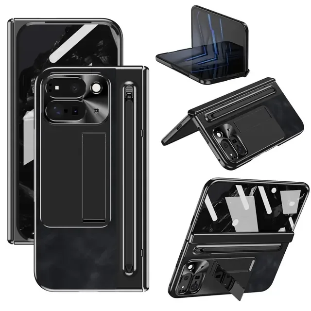 OEM Mobilskal till Google Pixel Fold Electroplating Kickstand