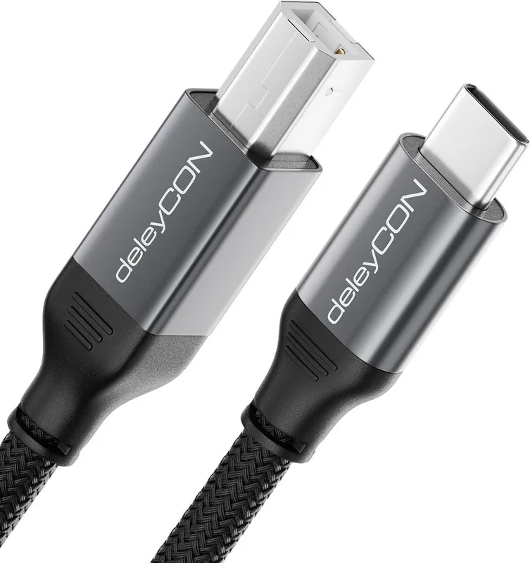 deleyCON 0,5m 240 W 10 Gbps USB-C-Kabel Kort PD 3.1