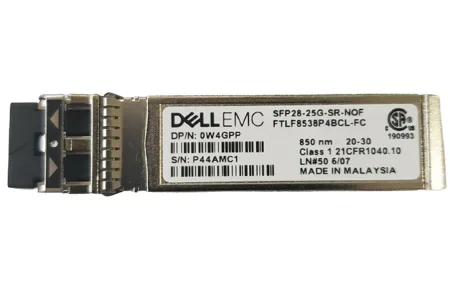 407-BBXU transceiver-moduler för nätverk Fiberoptik 25000 Mbit/s SFP28 850 nm