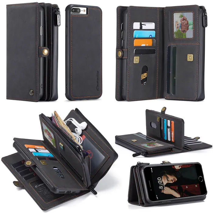 CaseMe iPhone 7/8 Plus Plånboksfodral Detachable