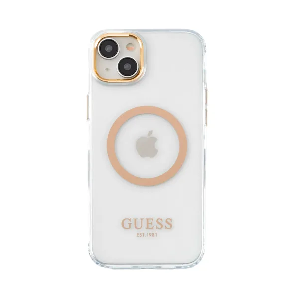 Guess iPhone 14 Plus Skal Magsafe Metal Outline