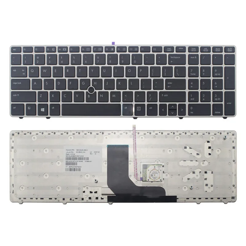 De tangentbord för HP EliteBook 8560p 8570p ProBook 6560B 6560p
