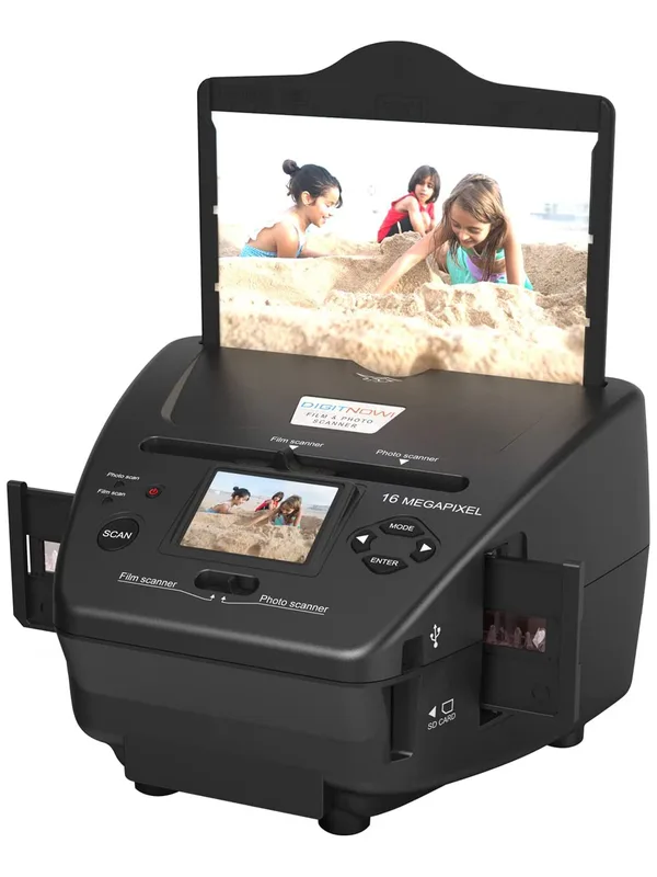 Film Slide Scanner, Med 4,3 Tums Lcd-SkäRm, Konvertera 35 Mm, 135, 126, 127 Negativ Och Bilder Till Digital Jpeg, StöDer FöRhandsgranskning
