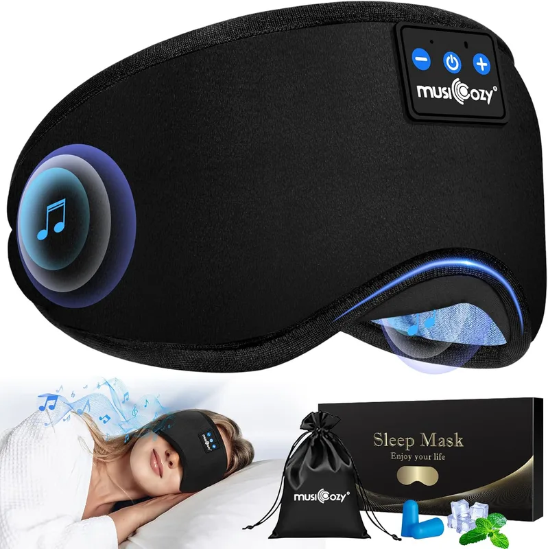 Musicozy sovmask med Bluetooth-hörlurar