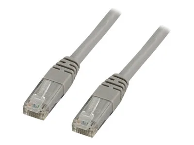 DIGITUS - Patch-kabel - RJ-45 (hane) till RJ-45 (hane) - 7 m - SFTP - CAT 6a - startad, halogenfri, hakfri - grå