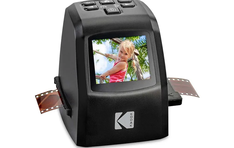 Film- och Glidskanner, 2,36 Tum Färgdisplay Mini Digital Film Scanner Multifunktionell USB-transmission Stödd ABS-skal för Museer (EU)