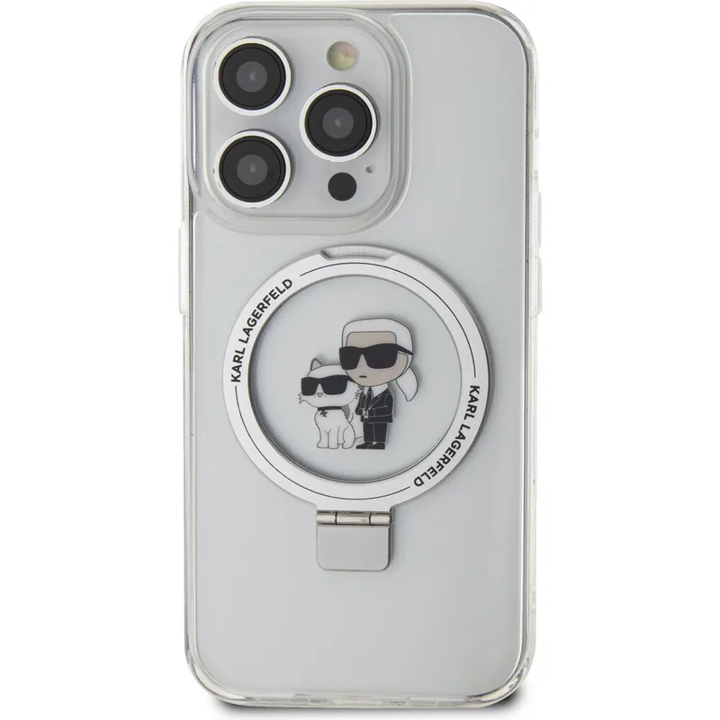 Karl Lagerfeld Mobilskal till iPhone 15 MagSafe Karl&Choupette Ring