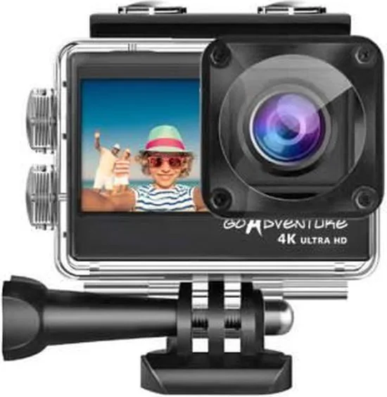 INOVALLEY Sport & höljeskamera vattentät dubbel skärm 4K Ultra HD wifi CAM28 4K-N