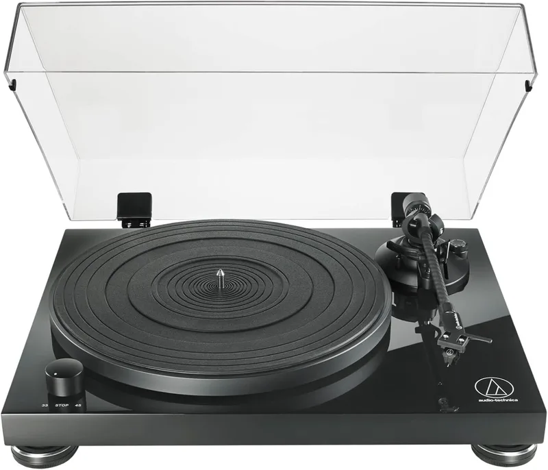 Audio-Technica AT-LPW50PB Helt manuell remdriven skivspelare