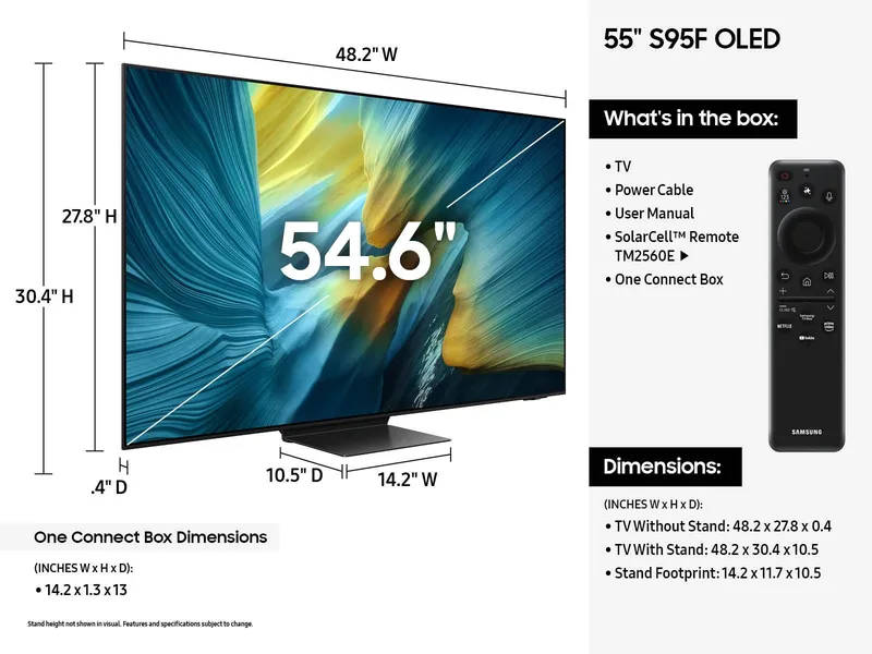 SAMSUNG 55" S95F OLED 4K Smart TV
