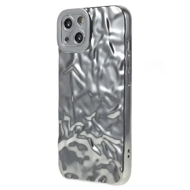 MTK Till iPhone 15 Pro TPU-skal Elektropläterad Rynkad