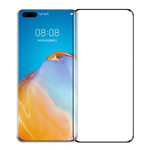 DELTACO screen protector for Huawei P40 Pro, 2.5D glass, full screen