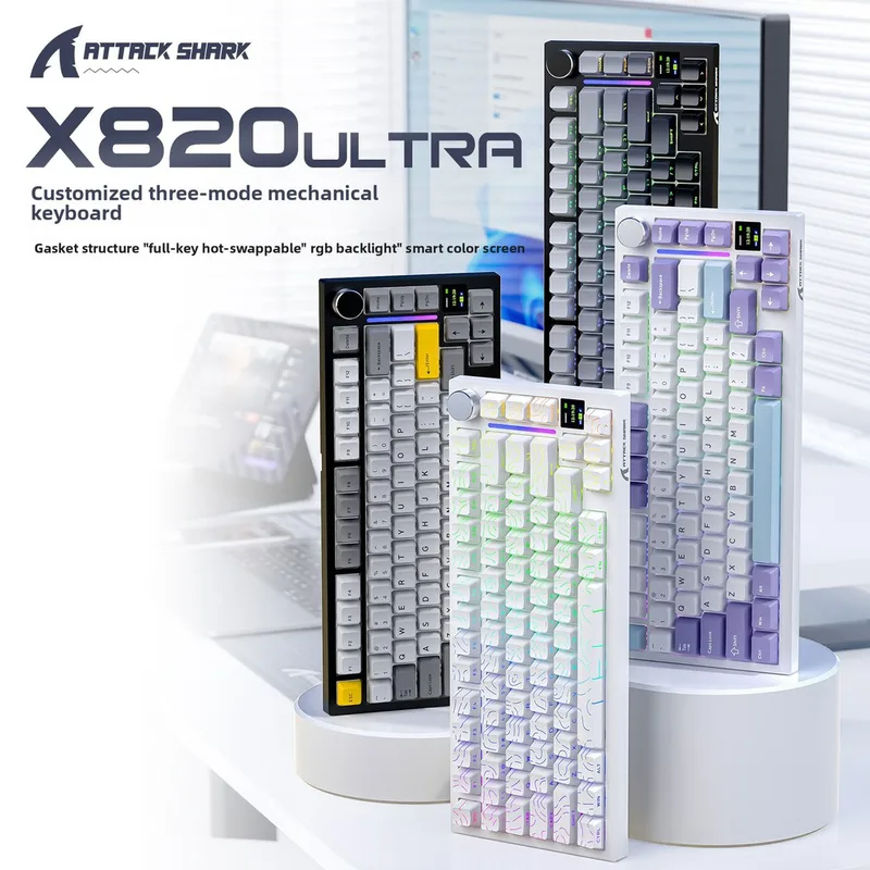 MAMBASNAKE Attack Shark X820 Ultra Mekaniskt Gaming Tangentbord