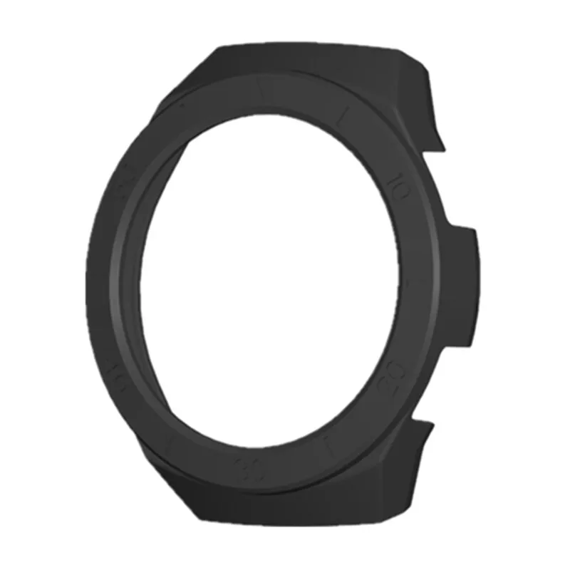 Hög Säkerhet 2e Skyddsskydd Slitstarkt Skal Bumper för Smartwatch Svart för Utomhusaktiviteter