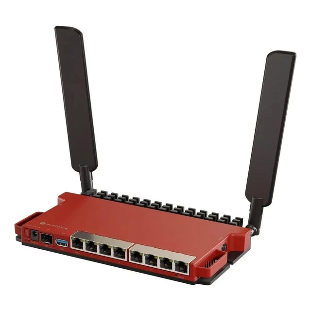 Mikrotik L009UiGS-2HaxD-IN routeur sans fil Gigabit Ethernet monobande (2,4 GHz) Rouge