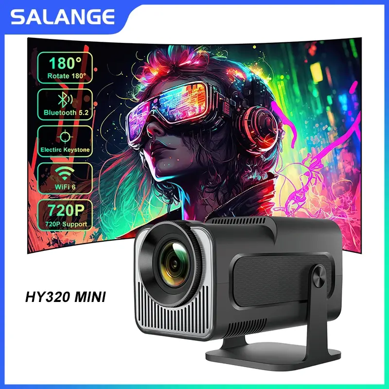 Salange 4K WiFi 6 BT5.2 Mini-videoprojektor