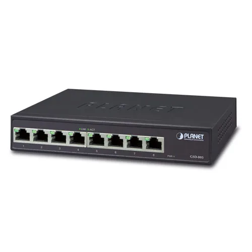 Action GSD-805 1000T 8P Planet Gigabit Ethernet Switch