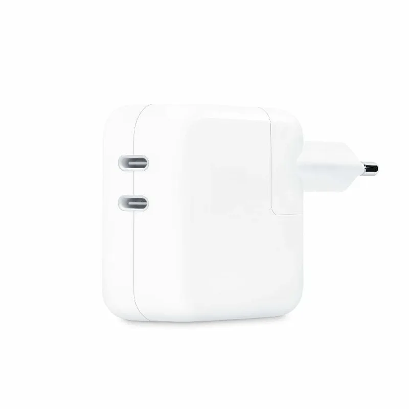 Apple 35 W usb-c-strömadapter med två portar