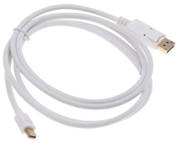 NORDIQZENZ Displayport till Mini Displayport kabel, Vit, 2m