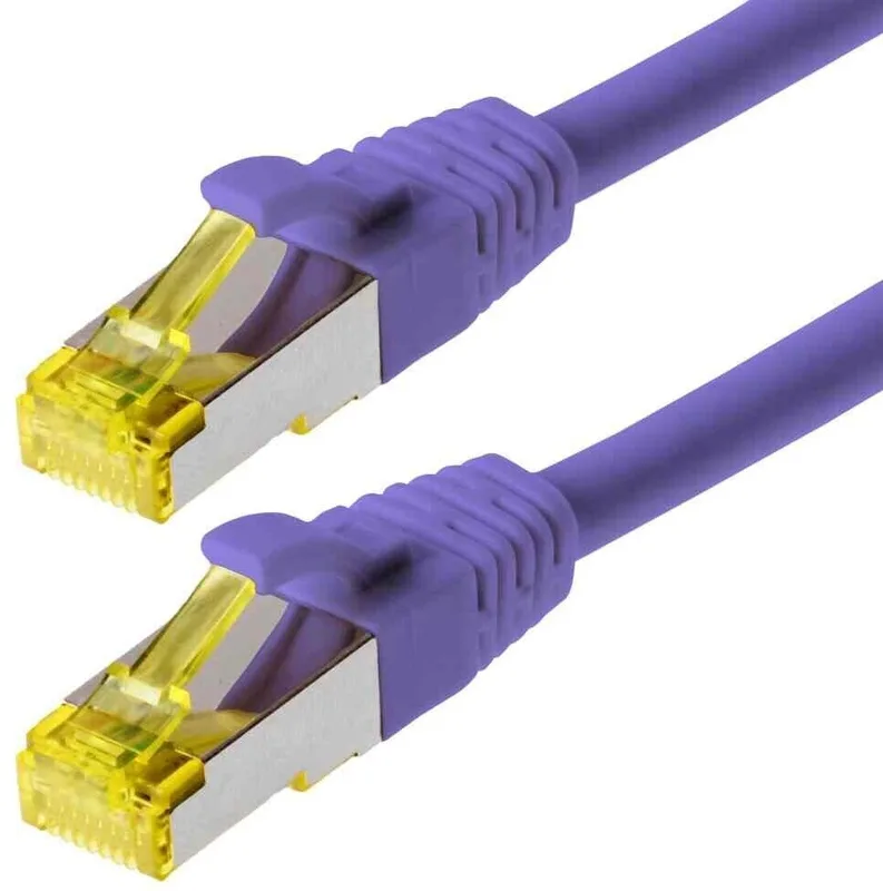 Goobay Patchkabel CAT 6A, S/FTP (PiMF), violett, 15 m