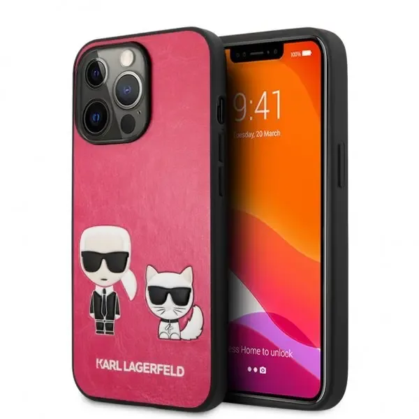 Karl Lagerfeld iPhone 13 Pro Max Skal Karl & Choupette Head
