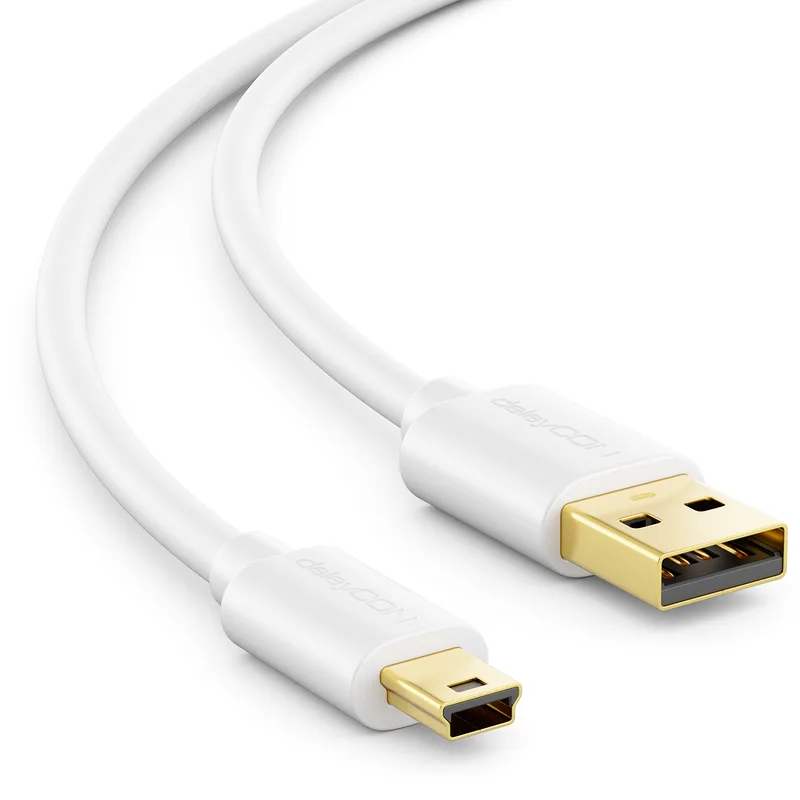 deleyCON 1,5m Mini USB 2.0 High‑Speed Kabel