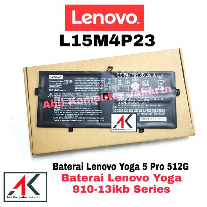 BLESYS L15M4P23 batteri för Lenovo Yoga 910-13IKB Series