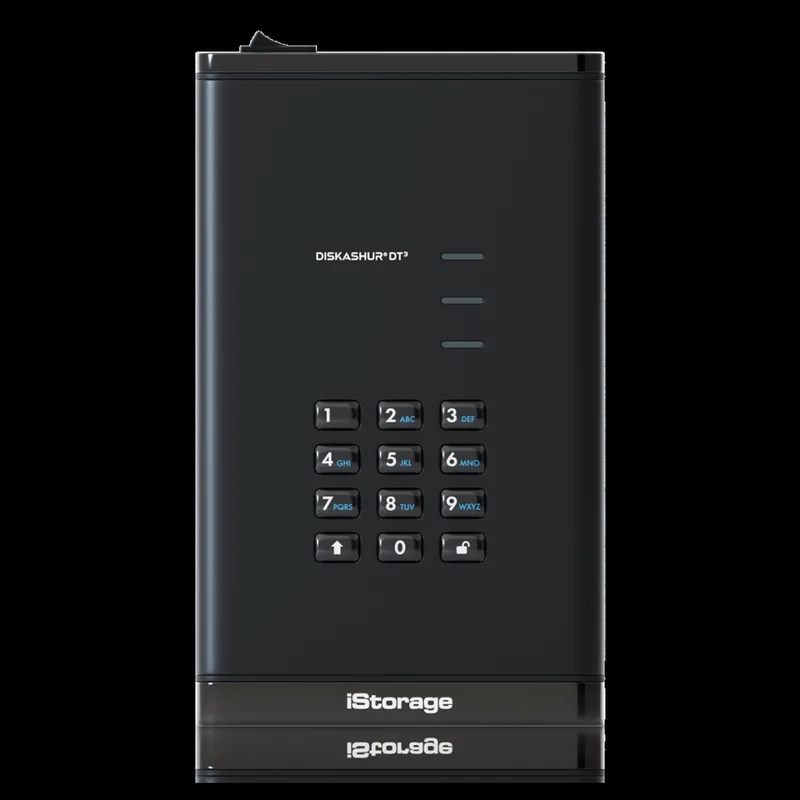 iStorage diskAshur DT3 256-bitars 4TB – FIPS nivå 3-certifierad – säker krypterad stationär hårddisk – lösenordsskyddad