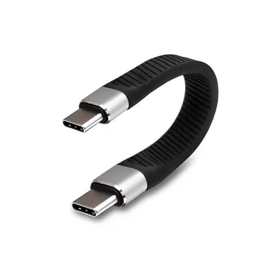 USB C-kabel [5 tum], USB C till USB C kort kabel, stöder PD snabbladdning, 10 Gbps dataöverföring, kompatibel med Thunderbolt 4/3, iPhone 16/15, iPad,