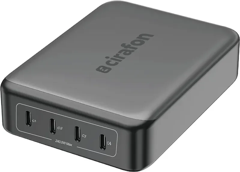 Cirafon 240W USB-C strömadapter för laptop
