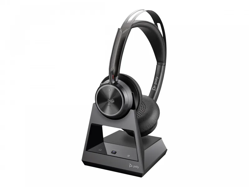 POLY Voyager Focus 2-M USB-C-C headset USB-C/A adapter laddningsstativ